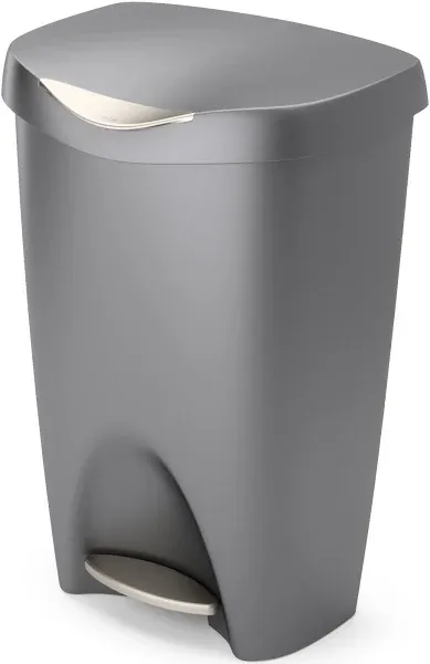 13 Gallon Nickel Step Trash Can with Lid, WYT-28