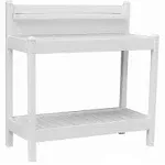 Dura-Trel Greenfield Vinyl Potting Bench - White