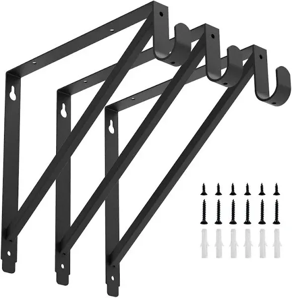 Homydom Heavy Duty Closet Rod & Shelf Brackets