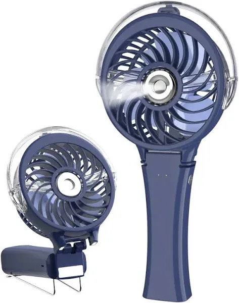 Portable Handheld Misting Fan Rechargeable Personal Mister Fan Battery Operated