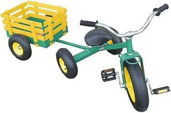 All Terrain Tricycle with Wagon (Green), #CART-042