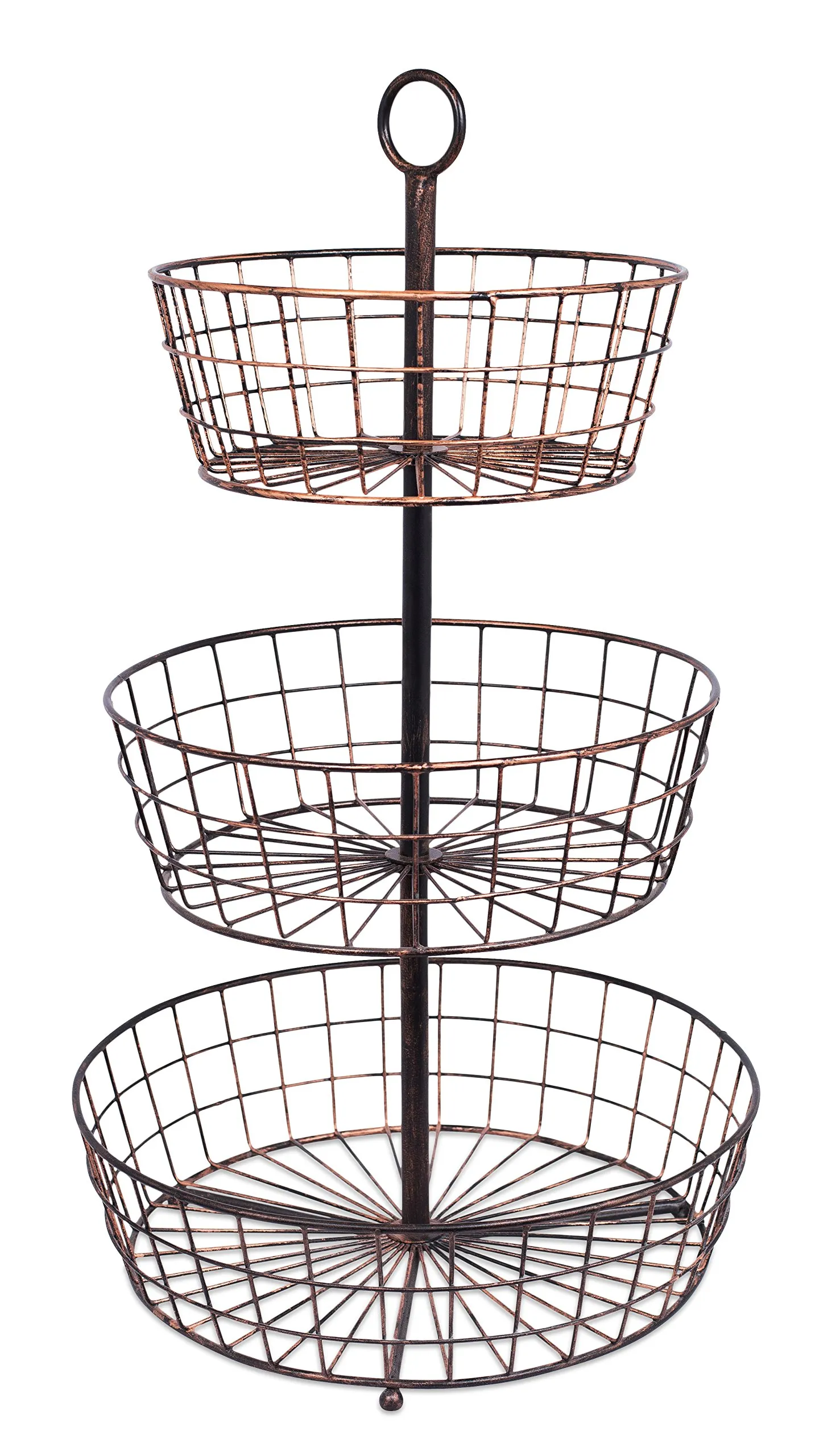 BirdRock Home 3 Tier Wire Fruit Basket