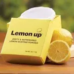 Limited Edition Lemon Up Dusting Powder 4 Oz! Lemony Scent Talc-Free Body Powder with Soft Puff! Made from Aloe Powder, Kaolin Clay, Jojoba Oil & She