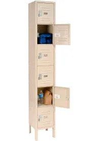 Global Industrial Capital 6-Tier 6 Door Box Locker