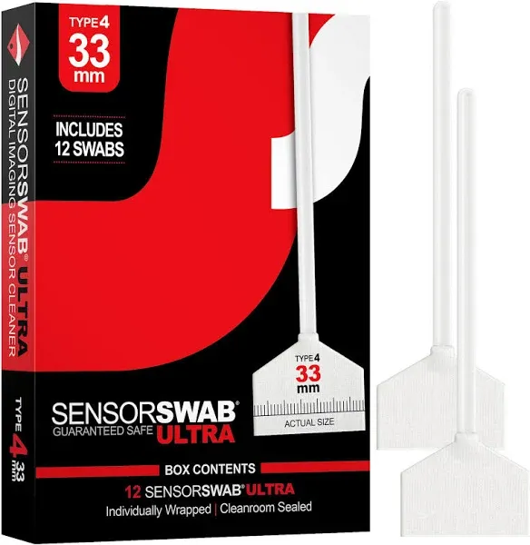 Sensor Swabs ULTRA 33mm Type 4 - 12-Pack *FREE SHIPPING*