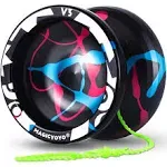 MAGICYOYO Responsive Yoyo V3, Aluminum Yoyo for Kids Beginner, Professional Yoyo with Unresponsive Ball Bearing for Advanced Yoyo