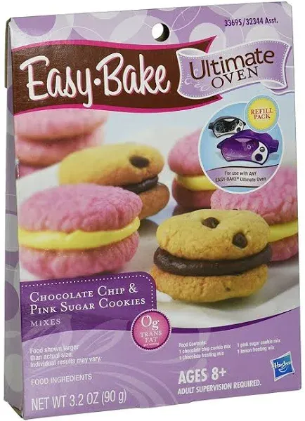 Easy-Bake Ultimate Oven Chocolate Chip & Pink Sugar Cookies Mixes