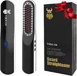 Beard Straightener, Beard Straightening Comb with Cordless/Mini Sized/Auto Shut