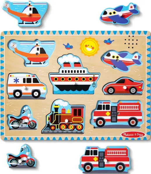 Melissa & Doug Vehicles Sound Puzzle