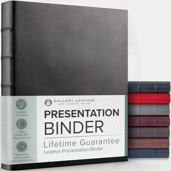 Bonded Leather Presentation Binder No Window