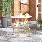 Safavieh Kylie Rattan Bistro Table - White