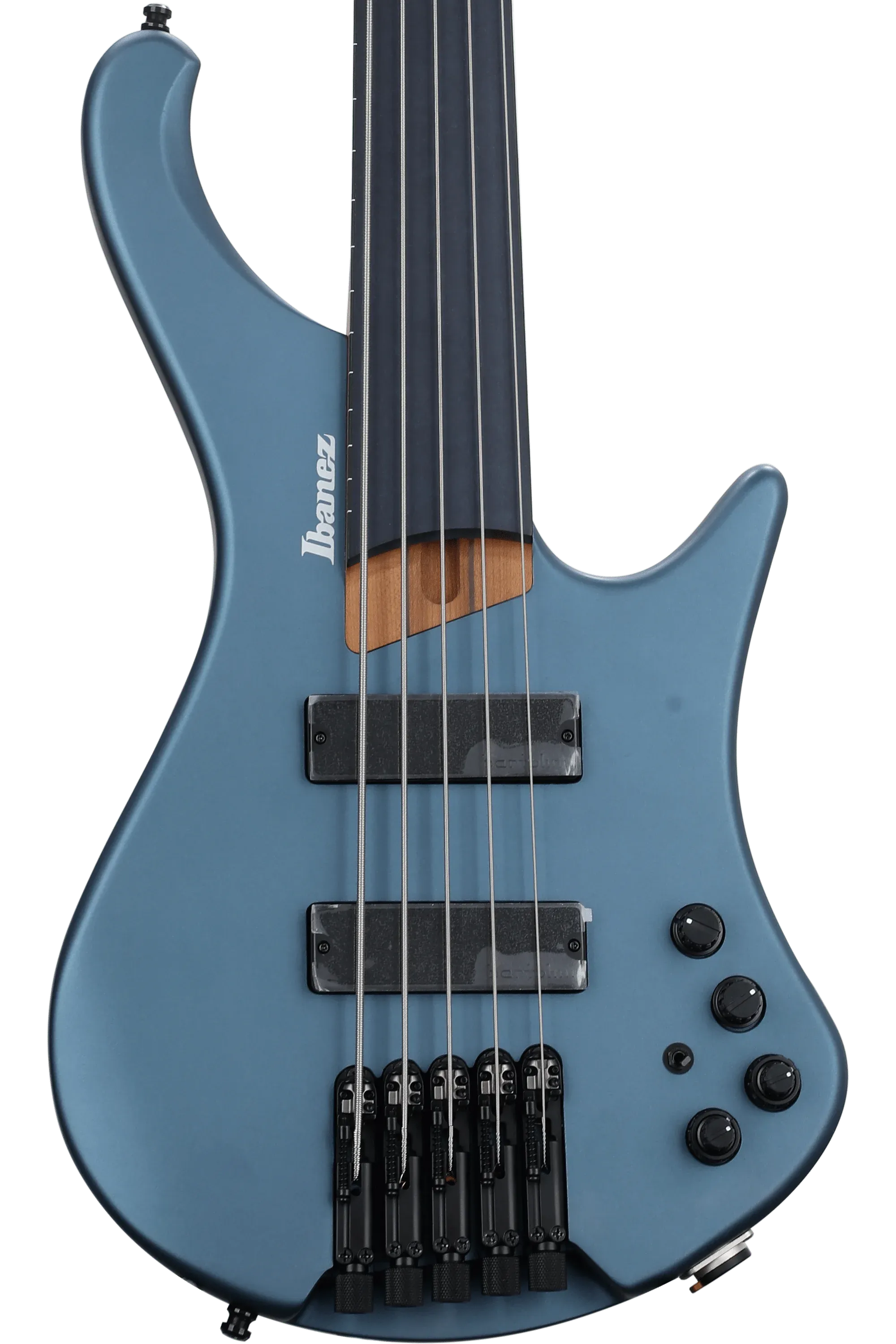 Ibanez Arctic Ocean 5-string Bass Headless Fretless Blue Gig Bag EHB1005F-AOM