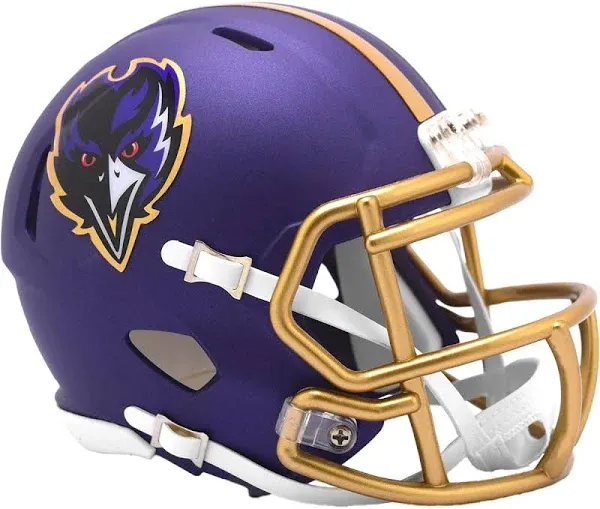 Preorder - Baltimore Ravens New Mini Speed Football Helmet 2024 Alternate - Ships 8.15.2024