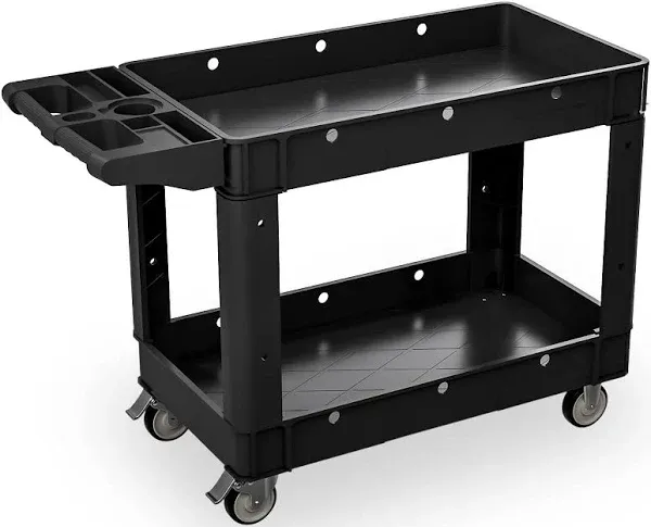 Our Modern Space Commercial Grade 2 Shelf Utility Cart