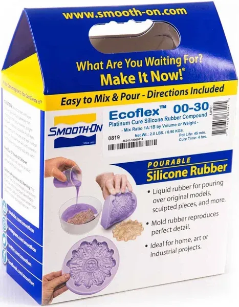 Smooth-On Ecoflex 00-30 Super Soft Silicone Rubber (Pint Unit)