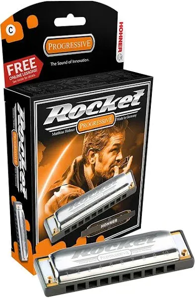 Hohner M2013BX-F# Progressive Series Rocket Harmonica - Key of F# | Reverb