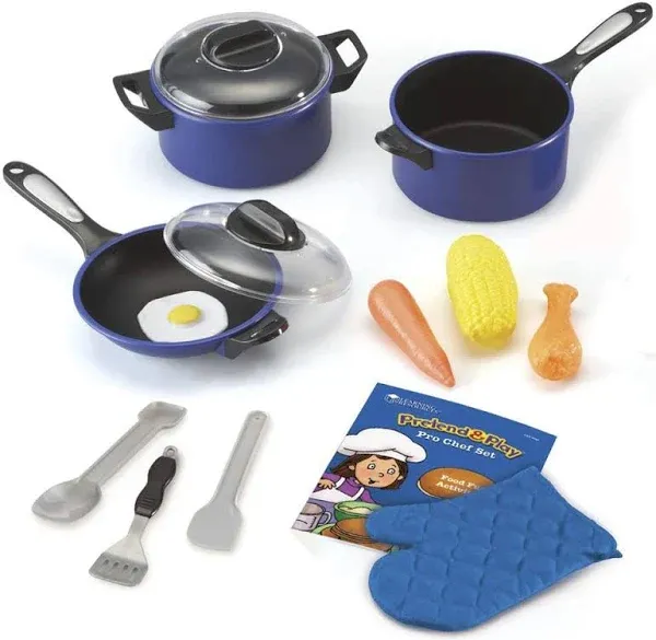 Learning Resources Pretend &amp; Play Pro Chef Toy Set Children Toddler Kids Kitchen