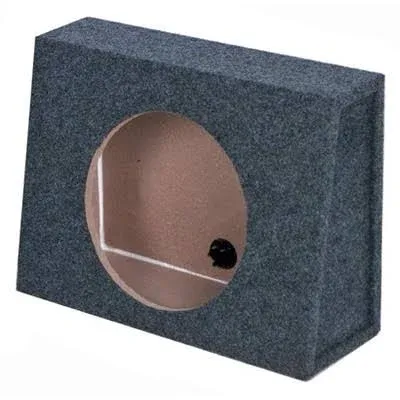 Q Power 10&#034; Slim Truck Shallow Subwoofer Box Space Sub Enclosure (Open Box)