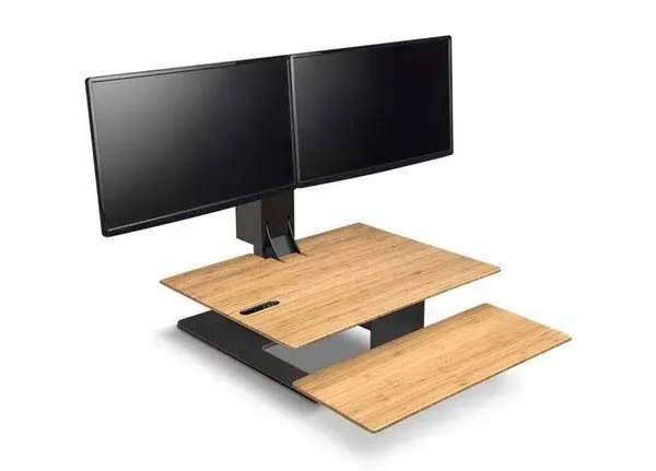 E7 Electric Standing Desk Converter by Uplift Desk