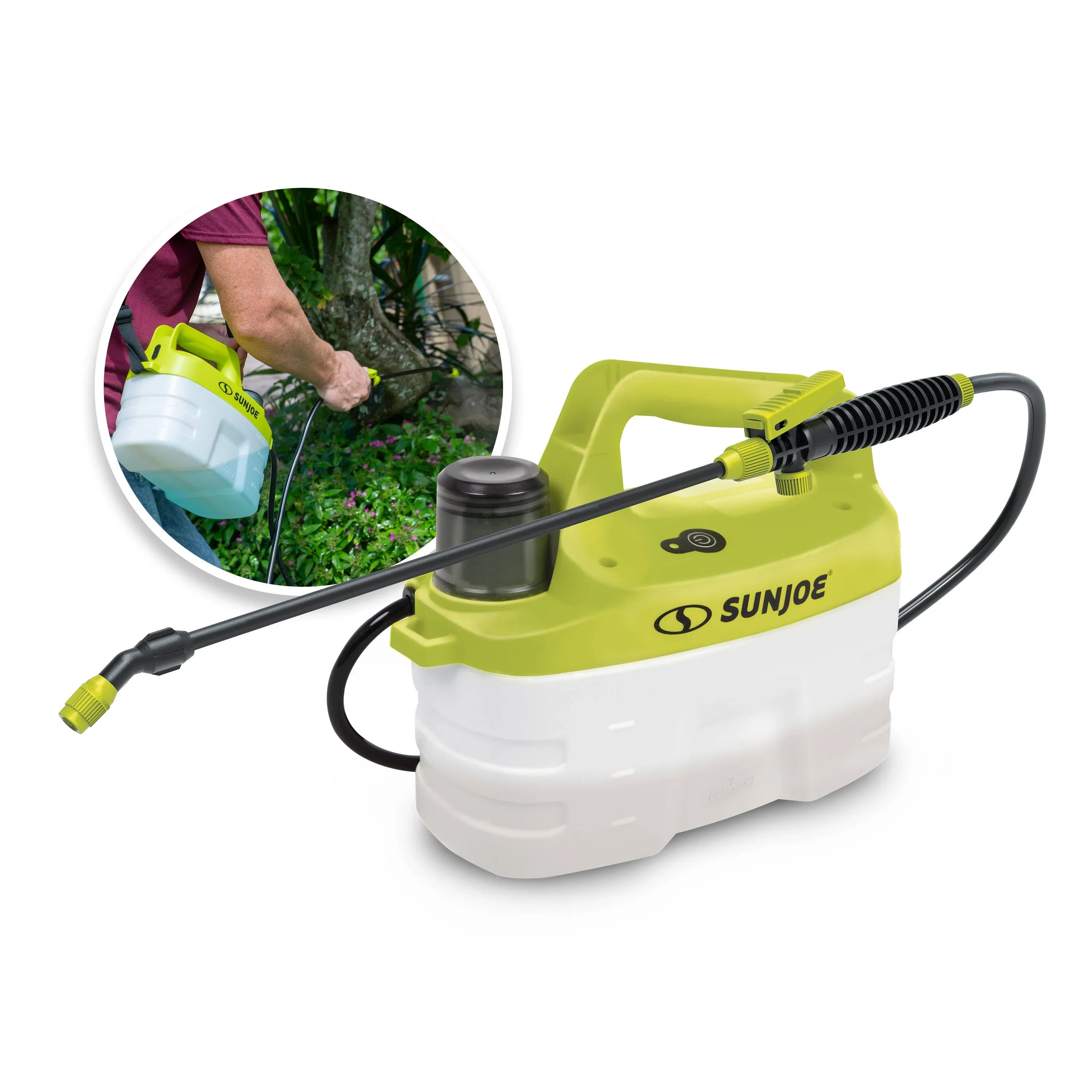 Sun Joe SJ-APS-1G 4-Volt Rechargeable Cordless Chemical Sprayer 1-Gallon - Green