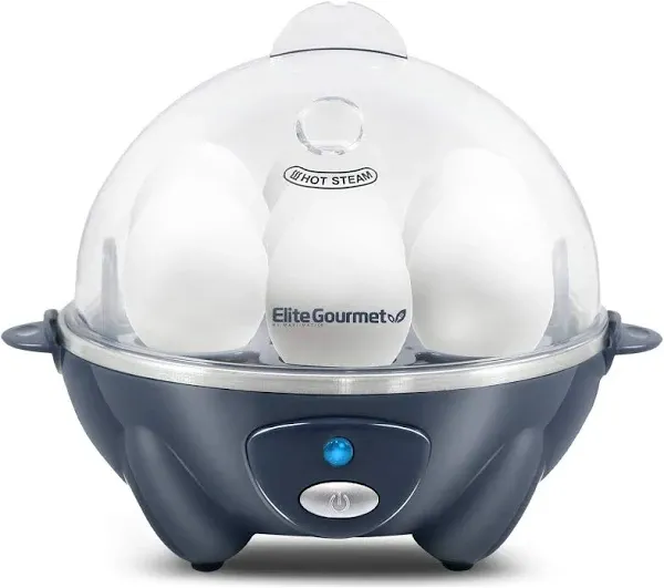 EGC710BG Rapid Egg Cooker, 7 Easy-To-Peel, Hard, Medium, Soft Boiled Eggs, Po...