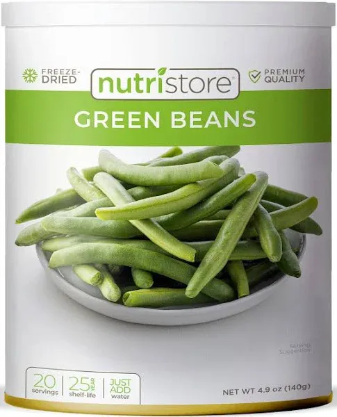 Nutristore Green Beans Freeze Dried