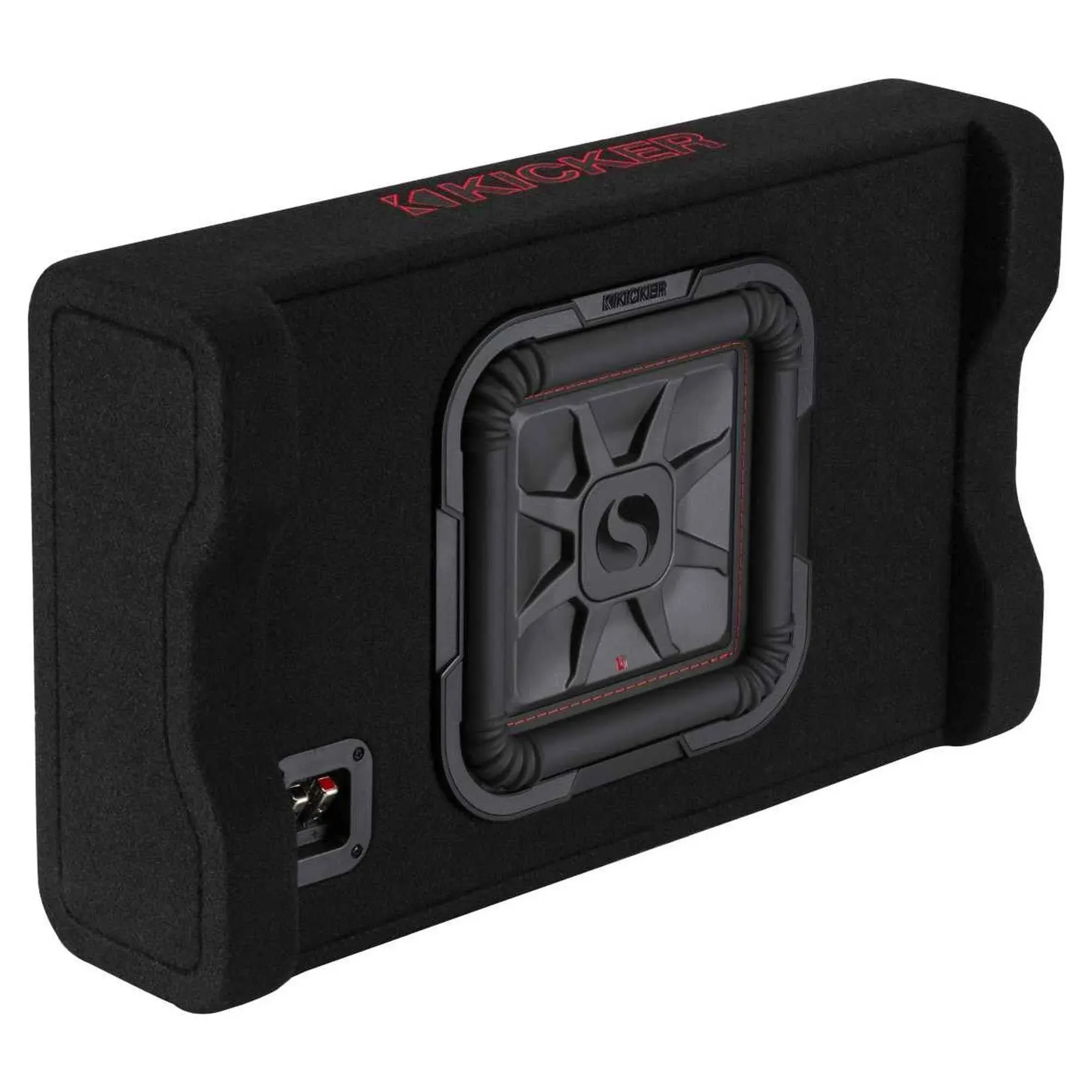 KICKER - L7T 10" 2-Ohm Down-Firing Enclosure Subwoofer - Black