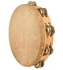 Holy Land Gifts Instr-Tambourine-10 Rnd-Goatskin