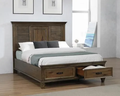 Coaster Franco Bedroom Set Burnished Oak