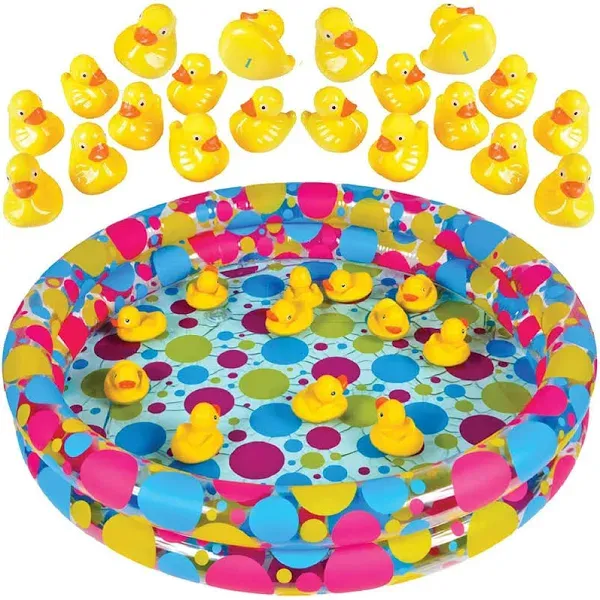 Duck Pond Matching Game for Kids Includes 20 Plastic Ducks Numbers