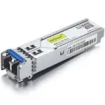 1.25G SFP Transceiver 1000Base-LX 1310nm SMF Up to 10 KM for Cisco GLC-LH-SMD Meraki MA-SFP-1GB-LX10 Ubiquiti UniFi Fortinet MikroTik D-Link