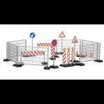 Bruder Construction Set: Railings, Site Signs and Pylons