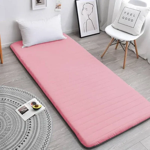 VISTABLUE Japanese Futon Floor Mattress Foldable Tatami Mat High Support Futon Mattress Portable Dormitory Sleeping Pad for Adult Child (Grey, 35 * 75), SSCD01