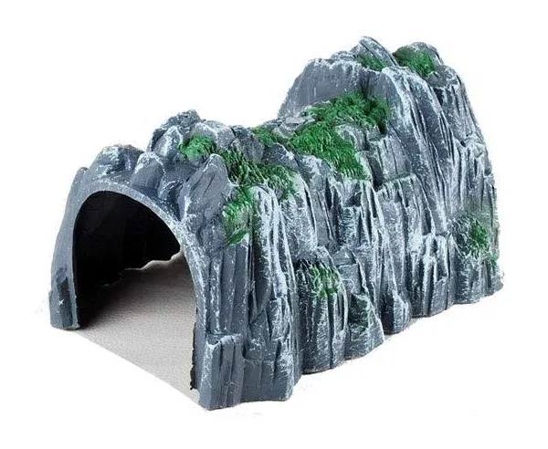 NWFashion Model Scenery 1:160 Scale N Gauge Plastic Rockery Tunnel Track Train Accessories Toy (2PCS)