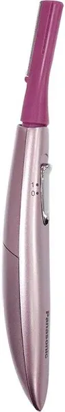 Panasonic Women’s Facial Hair Remover and Eyebrow Trimmer with Pivoting Head, Includes 2 Gentle Blades for Brow and Face and 2 Eyebrow Trim Attachments, Battery-Operated – ES2113PC