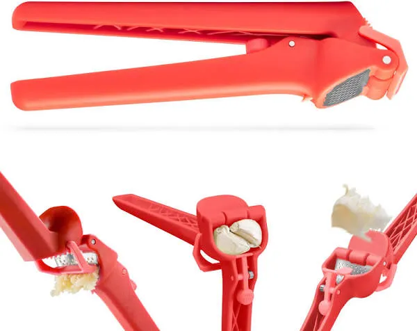 Dreamfarm Garject Lite Self-Cleaning Garlic Press with Peel Eject