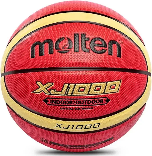 Molten Basketball XJ1000 Size 5, 6, 7 Indoor/Outdoor Training Wear-Resistant Basketball (Molten XJ1000-Size 7)