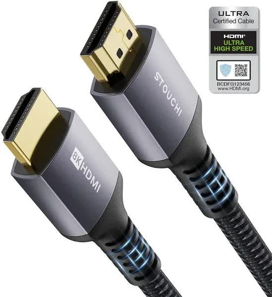 8K HDMI 2.1 Cable, Black