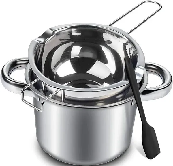 Double Boiler Pot Set 600ml/0.5qt Chocolate Melting Pot With 1.5qt 304 Stainless