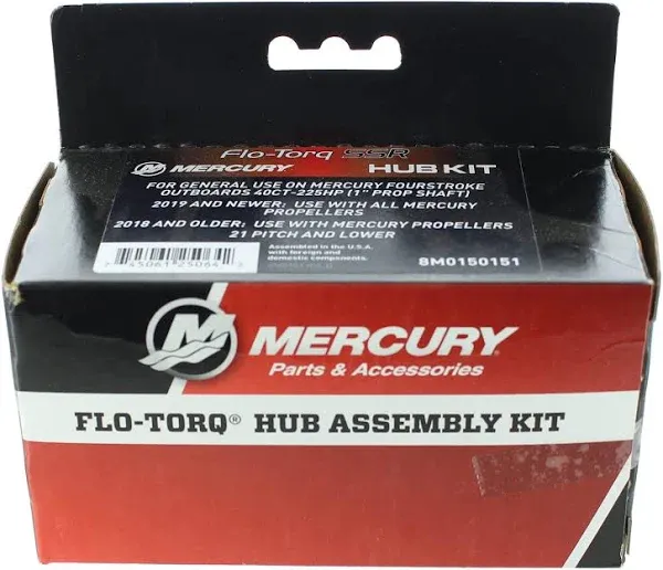 NEW Mercury Flo Torq SSR Hub Kit - Part# 8M0150151