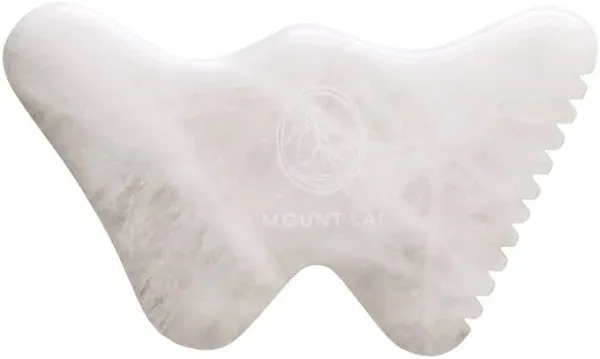 Mount Lai - The Vitality Qi White Jade Gua Sha Sculpting Tool | Face Sculpting Tool for Skin Care | Guasha Tool for Face and Body | Facial Massage Tools to Relieve Muscle Tension and Reduce Puffiness