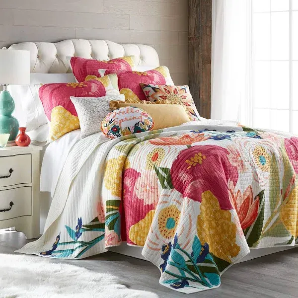 Levtex Home Grandiflora Full/Queen Quilt Set, Cotton