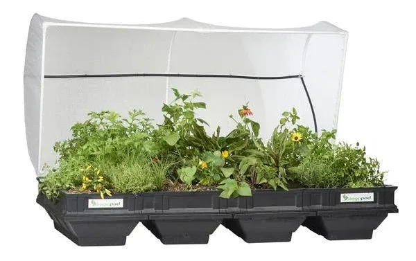 Vegepod Raised Garden Bed Kit 40&#034;x39.4&#034;x78.7<wbr/>&#034; Protective Cover+Self Watering