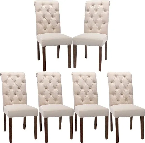 COLAMY Tufted Dining Room Chairs Set of 2