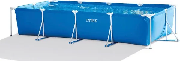 Intex 15ft x 86in Rectangular Frame Pool Set with Including Pump