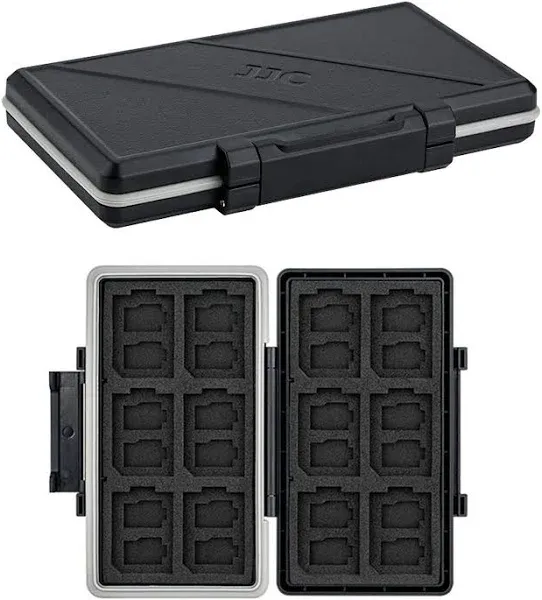 36 Slots Memory Card Case Water-Resistan<wbr/>t Anti-Shock Memory Card Wallet for 24 M