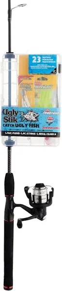 🎣Catch Ugly Fish Lake Pond Spinning Combo Fishing Pole.