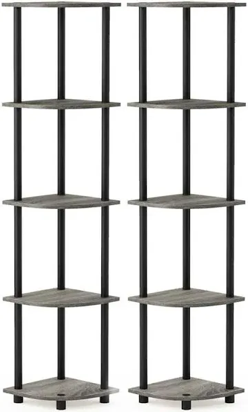 Furinno Turn-N-Tube 5 Tier Corner Display Rack