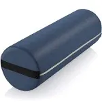 Saloniture Jumbo Round 26" x 9" Massage Table Bolster Pillow Pad - Blue