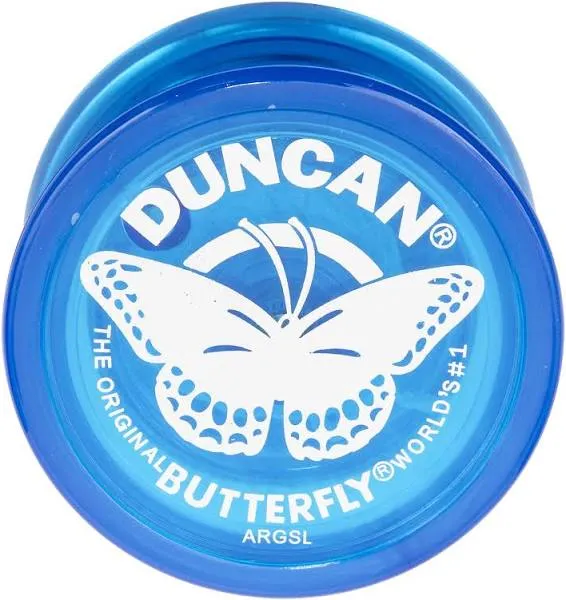 Duncan Toys Butterfly Yo-Yo, Beginner Yo-Yo with String, Blue, New!!!